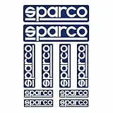 SPARCO Kit 10 Pegatinas Blau