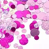 Konfetti Bunt 40g, Groß Konfetti Hochzeit,Glitzer Konfettis Bunt Groß,Konfettis Rund, Tischdeko Hochzeit,Tischdeko Geburtstag,Papier Confetti für Geburtstag Hochzeits Party Dekoration