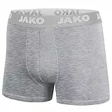 JAKO Herren Boxershorts Basic 2er-Pack, Grau-Meliert, XXL