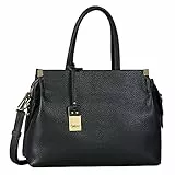 Gabor bags Gela Damen Shopper Umhängetasche Reißverschluss Mittelgroß Schwarz