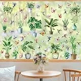 Moxled Fensterbilder Frühling Selbstklebend 61pcs
