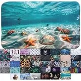 Sanilo Badteppich, viele schöne Badematten zur Auswahl, Badvorleger sehr weich und rutschfest, waschbar und schnelltrocknend (Waterworld, 50 x 80 cm)