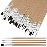 60 Stück Borstenpinsel Borstenpinsel Set Flachpinsel Rundpinsel Für Körper Gesicht Felsen Leinwand Für Künstler Erwachsene Und Kinder