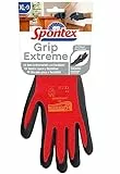 Spontex Grip Extreme Arbeitshandschuhe mit Nitrilbeschäumung, nach EN 388, leicht, flexibel, Farbe nicht frei wählbar, Größe XL, 1 Paar