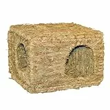 Kerbl Grashaus XL (für Kaninchen/Nagetiere, natürlich getrocknetes Gras, für den Verzehr geeignet, frei von Draht-/Kunststoffteilen, 37x30x28 cm) 82789, 1 Stück (1er Pack)
