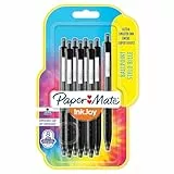 Paper Mate InkJoy 300RT Retractable Kugelschreiber | mittlere Spitze (1,0 mm) | Schwarz | 8 Stück
