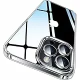 CASEKOO Crystal Clear für iPhone 14 Pro Hülle, [Nie Vergilbung] [Unzerstörbarer Militärschutz] Stoßfeste Kratzfeste Schutzhülle Dünne Handyhülle Transparent Case - Durchsichtig