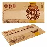 Katbite Pack of 135 Pop-Up Backpapier Zuschnitte (25x38cm) – vorgeschnittenes ungebleichtes Backpapier zum Backen, Kochen und Verpacken