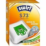 Swirl S 73 EcoPor Staubsaugerbeutel (4 Beutel), reißfeste Staubbeutel für einige Siemens & Bosch Staubsauger, 99,9% Filterung von Hausstaub & allergenem Feinstaub