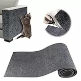 200cm × 40cm Kratzschutz Sofa Katze, Kratzmatte Selbstklebend für Sofa & Wand, Katzen Kratzbrett, Trimmbarer Schutz gegen Katzenkratzer Couch Schutz von DIY Krallen Katzenteppich (dunkelgrau)