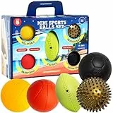 GERARDO'S Mini Sports Balls - Assorted Toy Ball Set Volleyball, Basketball, Football for Beach, Pool or Indoor for Toddlers and Kids Age 3 and Up Indoor for Kids