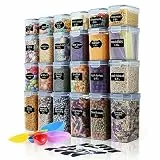 Hibisaws Vorratsdosen Set of 24，vorratsdosen mit deckel luftdicht, Aufbewahrungsbox Küche organizer BPA-frei Plastik Mit Deckel, Vorratsbehälter，24 Vorratsdose Containers für Lebensmittel