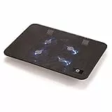 Conceptronic CNBCOOLPADL4F Notebook-Kühlpad 4-Fan Cooling Pad 43,2 cm (17 Zoll) Schwarz