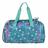 McNeill Sporttasche Seafish für Mädchen – Sport- und Freizeittasche für Meerfans & Muschelsammler – Schwimmtasche mit Nassfach – Duffelbag mit verträumten Motiv