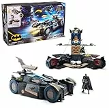 DC Comics - Ultimate Transforming Batmobile mit Batmanfigur (10cm), 1 Pfeil-Katapult, Lichteffekten, Soundeffekten, per Knopfdruck zur Batcave transformierbar. Ab 4 Jahren