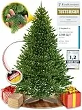 ArtiTree Künstlicher Weihnachtsbaum 180 cm – 100 % Spritzguss Nordfichte | Premium Tannenbaum naturgetreu inkl. FSC-Holzständer & Aufbewahrungstasche