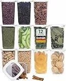 uandu Vorratsdosen mit Deckel Luftdicht - 12er Vorratsbehälter Set | Aufbewahrungsbox Küche Aufbewahrung & Organisation | BPA Frei | Küchen Organizer | Vorratsdosen für alle trockenen Lebensmittel