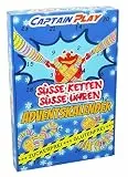 Zuckerfreie Süße Uhren und Süße Ketten Adventskalender, CAPTAIN PLAY Retro Süßigkeiten ohne Zucker und ohne Gluten , Geschenkidee mit 24 Stück in Einzelverpackung, 366g