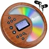 KLIM Discover + Tragbarer CD-Player Walkman mit langlebigem Akku + Mit Kopfhörern + Radio FM + Kompatibler MP3-CD-Player + SD-Karte, FM-Transmitter, Bluetooth + Ideal für Autos + Portable CD Player