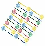 FACKELMANN Fliegenklatsche Spinne Tecno, Insektenschutz mit Aufhängöse (Farbe: Grün, Blau, Gelb, Rot - Nicht frei wählbar), Menge: 1 x 20er Set