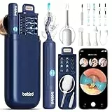 Upgrade Earsight Ohrenschmalz Entfernung Kamera Licht Tool Set, Ohrenreiniger mit flexiblen drahtlosen Otoskop, Otoscope Sans Fil Flexible, Pince à épiler Visuelle Indolore
