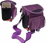 Navitech Lila Fernglas Tasche Kompatibel mit dem Carastek 10x22 Small Foldable Fernglas
