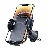 Miracase Handyhalterung Auto【Hochstabile Doppel-Stahlhaken】 Handyhalter fürs Auto Lüftung 360°Drehung für iPhone 15 Pro Max/14/13/12/11/SE/Samsung/Oneplus/Huawei usw