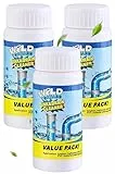 3 Stück Value Pack Abflussreiniger, Wild Tornado Sink Drain Cleaner Mit Aktivschaum Für Beseitigt Verstopfungen Und Gerüche Wild Tornado Abflussreiniger Für Küche Wc Und Außenleitungen
