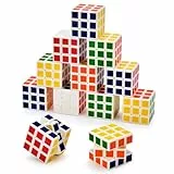 Willingood Mini Zauberwürfel, Weiß 12 Stück 3 * 3 * 3cm Party Mitgebsel Kindergeburtstag Gastgeschenke für Weihnachten Reisespiele Geburtstag Mädchen und Jungen