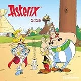 N NEUMANNVERLAGE - Asterix 2025 Broschürenkalender, 30x30cm, Wandkalender mit lustigen Asterix-Illustrationen, internationalen Feiertagen und Mondphasen, viel Platz für Notizen