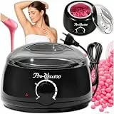 KRUMAD Wachsgerät zur Haarentfernung Set 100W, Wachswärmer mit Temperaturregler, Wax Maschine, Waxing Kit für Enthaarungswachs, Warmwachsgerät für Studio und kontrollierte Anwendung zu Hause