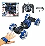 Lexibook, Extreme Crosslander, ferngesteuertes Offroad-Auto, bis zu 12km/h, Lichteffekte, inkl. Fernbedienung & Armband zur Gestensteuerung, Musik, wiederaufladbar, RC50