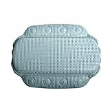 Spirella - Badewannenkissen Alaska Mit 8 Saugnäpfen Antibakteriell - Rutschhemmend Waschbar - 1 Stück (1er Pack) - Grau