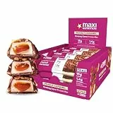 MaxiNutrition Creamy Core Bar Peanut Caramel, 12x45g Protein-Riegel, 32% Eiweiß, 15g je Riegel, low Sugar (1,4g), ohne Zuckerzusatz, ohne künstliche Aromen