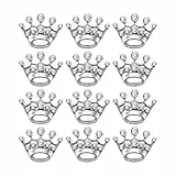 VICASKY Schützenfest Pin: 12PCS Krone Brosche Pin Krone Brosche Silber Kristall n Schals Schnalle Kragen Pin e e Gold Corsage Bouquet Kit Hochzeit e Mädchen