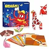 AUPERTO Origami-Set für Kinder, 108 Blatt Papier mit 54 Mustern mit Anleitungsbuch, DIY-Kunst- und Bastelprojekte, Aktivität, Anfänger, Kindertagsgeschenk, Kinder, Jungen, Mädchen