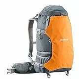 Mantona Kamerarucksack elementsPro 40 – Orange – 210 x 300 x 600 mm – Professioneller Outdoor Rucksack mit anpassbaren Innenfächer, viel Stauraum für Kamera und Zubehör, inkl. abnehmbarer Regenhülle