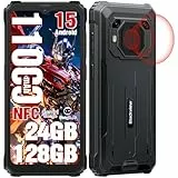 Blackview BV6200 Plus Outdoor Handy 11000mAh 24GB+128GB/2TB, Android 15 Outdoor Smartphone Ohne Vertrag, 98DB Lautsprecher, 6.56' 90Hz, IP69K Wasserdicht, Baustellenhandy, 16MP/Dual 4G/OTG/GPS/NFC