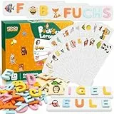 ZOOI Montessori Spielzeug ab 3 4 5 6 7 8 Jahre Junge, Spielzeug ab 3-8 Jahre Mädchen, Buchstaben Lernen Lernspiele ab 3-8 Jahre, Kinderspielzeug ab 3 Jahre Einschulung Geschenk