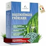 LERAVA Rasendünger Frühjahr (70m²) - Stickstoffdünger NPK mit Langzeitwirkung - Mineralischer Frühjahrsdünger für dichten grünen Rasen - Fördert Wachstum & Regeneration - Rasenpflege Dünger 1,7kg