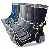 inaWarm Socken Herren 43-46 37-42 47-50,Wandersocken Atmungsaktive Baumwolle Sportsocken Gepolsterte Laufsocken,Trekkingsocken Sneaker Socken 5 Paar Arbeitssocken