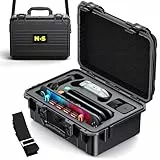WAXITY [Superhart] Harter Tasche für Nintendo Switch 2/Switch 1/Switch OLED Modell, All-in-One Tragetasche Hülle für Switch 2 Konsole und Pro Controller, Große Schutzhülle Case für Dock und Zubehör