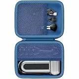 Khanka Tasche für WOLFBOX MF100 MF50 Electric Air Duster,Staubbläser und Luftgebläse Hartschalenetui, Aufbewahrungstasche mit Netztasche für WOLFBOX MF100 MF50 Zubehör, Nur Hülle (Blau)