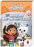 Gabby's Dollhouse: Mein magischer Mal- und Rätselblock: Mit vielen Rätseln und Ausmalseiten | Beschäftigungsblock für Kinder ab 3 Jahren