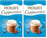 MOKATE - Cappuccino mit Magnesium & Vitamin B6 - Cremiger Instant-Kaffee mit Milchschaum, Aromatisch, Angereichert mit Vitaminen - Schnelle Zubereitung Einfach mit Heißem Wasser Aufgießen - 160g