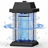 TMACTIME Elektrischer Insektenvernichter, Insektenfalle Mückenlampe 20w 4500V mit UV-Licht, Keine giftigen Chemikalien, Geeignet für Innen und Außenbereiche wie Küche, Wohnzimmer, Garten