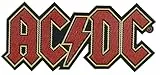 AC/DC Application Logo Patch, Officially licensed products Classic Rock Artwork Iron-On/Sew-On, Embroidered Patch