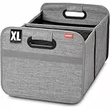achilles Auto Kofferraum Organizer XL – Kofferraumtasche XL mit viel Stauraum – Geräumige & Pflegeleichte Faltbox – Auto Zubehör Innenraum Organizer – Stabiler Boden & Tragegriff – Grau