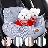 Wahre Tierliebe® - Hunde Autositz inkl. Sicherheitsgurt - waschbarer Hundesitz Auto in schwarz/weiß für kleine, mittlere & große Hunde I Autositz Hund, Hundeautositz, Hund Auto, Hundebox Hundekorb