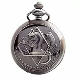 BOSHIYA Herren Taschenuhr Fullmetal Alchemist Vintage Steampunk Quarz Taschenuhr für Herren Anime Merch Cosplay Zubehör